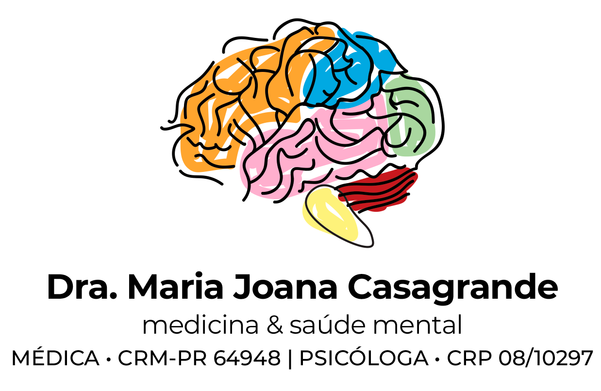 Dra. Maria Joana Casagrande - medicina e saúde mental. Médica CRM-PR 64948 e psicóloga CRP 08/10297